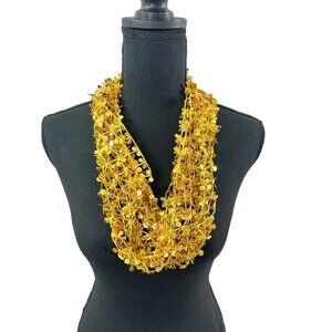 Charlie Paige Women's Gold Sequin Scarf